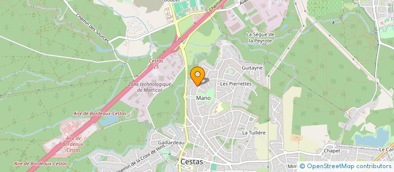 localisation de l'entreprise HISE à CESTAS