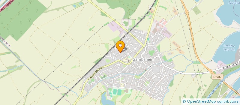 localisation de l'entreprise HISOM  GAMBSHEIM