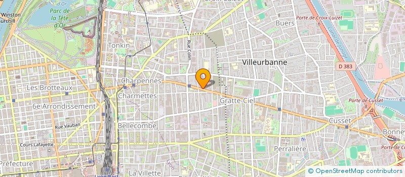 localisation de l'entreprise HISPAFRANCE à VILLEURBANNE