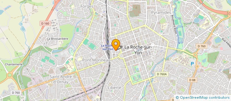 localisation de l'entreprise HISPANO à LA ROCHE-SUR-YON