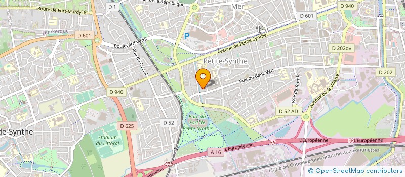 localisation de l'entreprise HISPASEC PETITE SYNTHE à DUNKERQUE