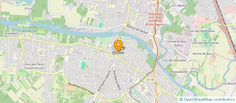 localisation de l'entreprise HISSAP à OLIVET