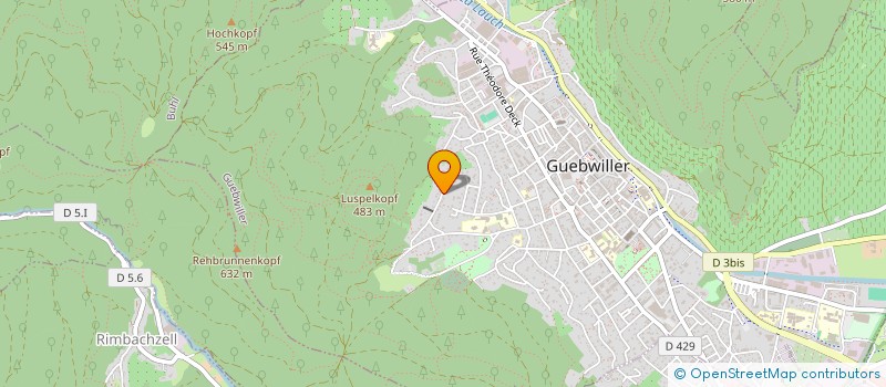 localisation de l'entreprise HISSERT  GUEBWILLER