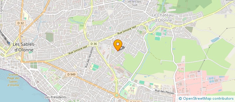 localisation de l'entreprise HISSEZ'O à LES SABLES-D'OLONNE