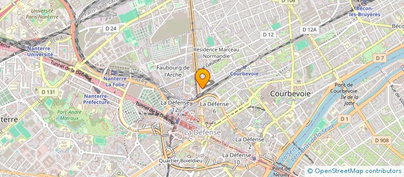 localisation de l'entreprise HISTAR à COURBEVOIE