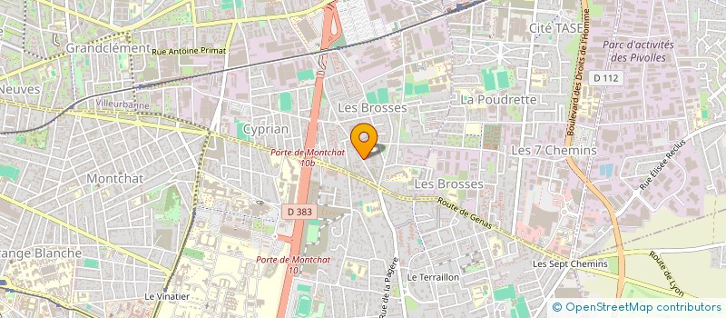 localisation de l'entreprise HISTEPS  VILLEURBANNE