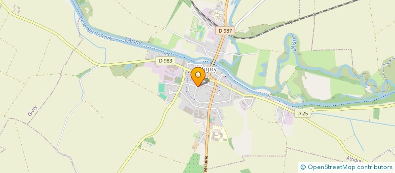 localisation de l'entreprise HISTIA  ATTIGNY