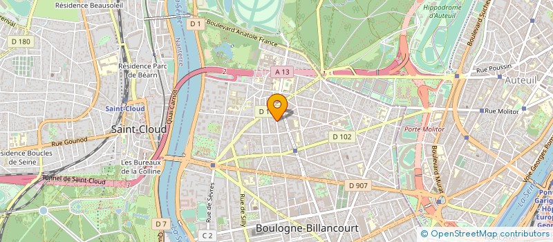 localisation de l'entreprise HISTOIRE D'UN REVE à BOULOGNE-BILLANCOURT