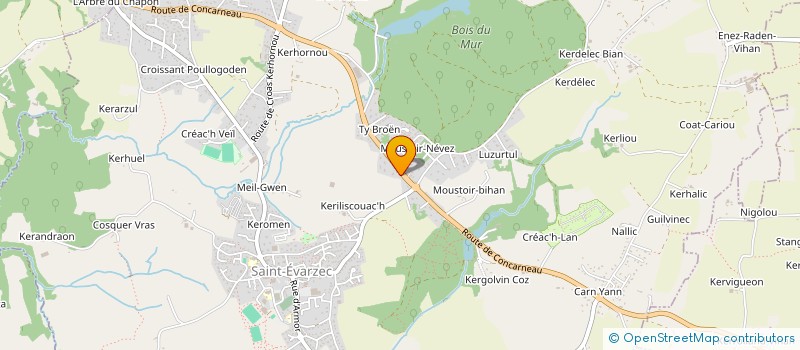 localisation de l'entreprise HISTOIRE DE FAMILLE  SAINT-EVARZEC