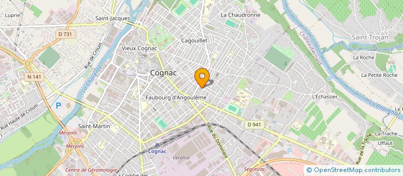 localisation de l'entreprise HISTOIRE DE RECEVOIR à COGNAC