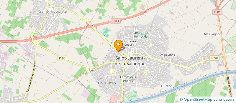 localisation de l'entreprise HISTOIRE DE TERROIRS  SAINT-LAURENT-DE-LA-SALANQUE