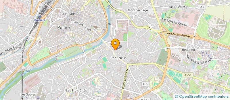 localisation de l'entreprise HISTOIRE ESTUDIANTINE  POITIERS