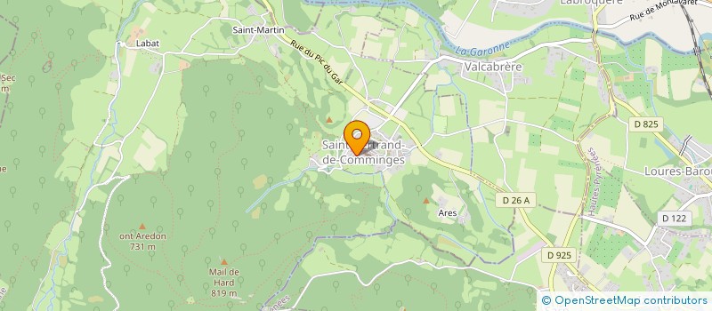 localisation de l'entreprise HISTOIRE ET PATRIMOINE  SAINT-BERTRAND-DE-COMMINGES
