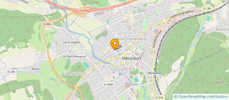 localisation de l'entreprise HISTOIRE ET PATRIMOINE D'HERICOURT  HERICOURT