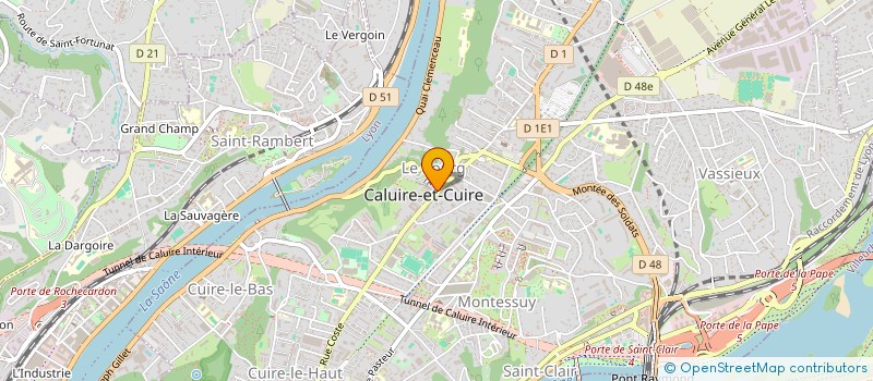 localisation de l'entreprise HISTOIRE ET PATRIMOINE DE CALUIRE ET CUIRE  CALUIRE-ET-CUIRE