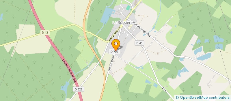 localisation de l'entreprise HISTOIRE ET PATRIMOINE DE LA BUSSIERE à LA BUSSIERE