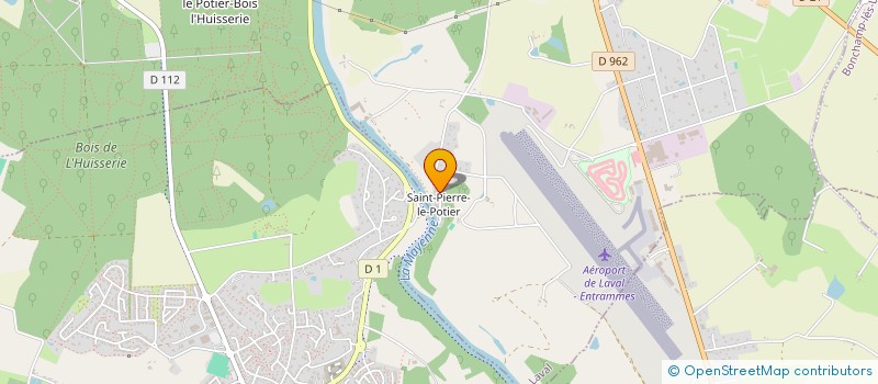 localisation de l'entreprise HISTOIRE ET PATRIMOINE DE SAINT PIERRE LE POTIER à LAVAL