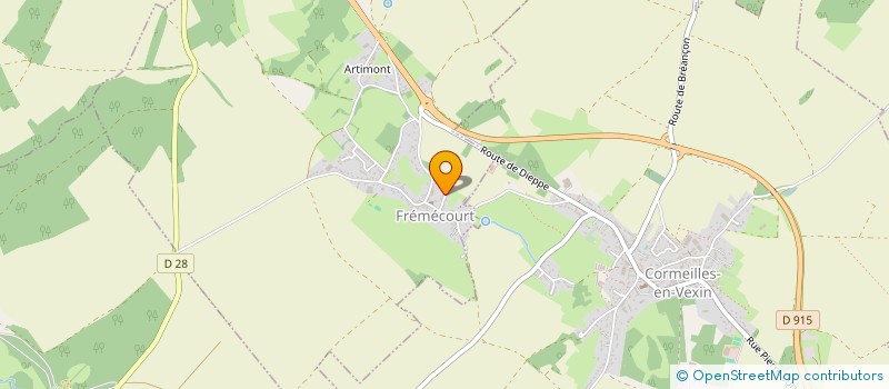 localisation de l'entreprise HISTOIRE ET PATRIMOINE DU VEXIN  FREMECOURT