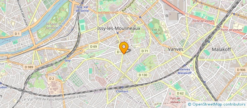 localisation de l'entreprise HISTOIRE ET RECHERCHE D'ISSY LES MOULINEAUX DITE HISTORIUM à ISSY-LES-MOULINEAUX
