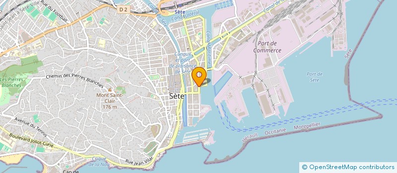localisation de l'entreprise HISTOIRE ET VIE ETONNANTES D'UN PORT à SETE