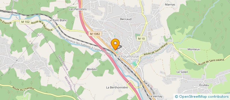 localisation de l'entreprise HISTOIRE, MEMOIRE ET PATRIMOINE DE LA FOUILLOUSE  LA FOUILLOUSE