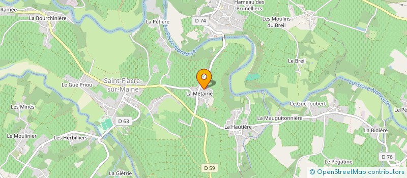 localisation de l'entreprise HISTOIRES D' ENFANCES  SAINT-FIACRE-SUR-MAINE