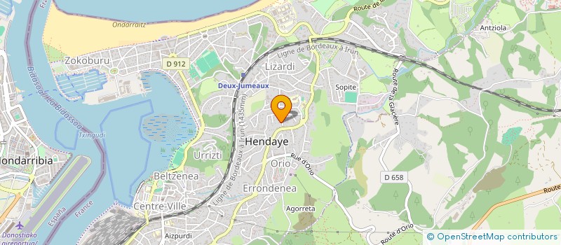 localisation de l'entreprise HISTOIRES DANS LE VENT à HENDAYE