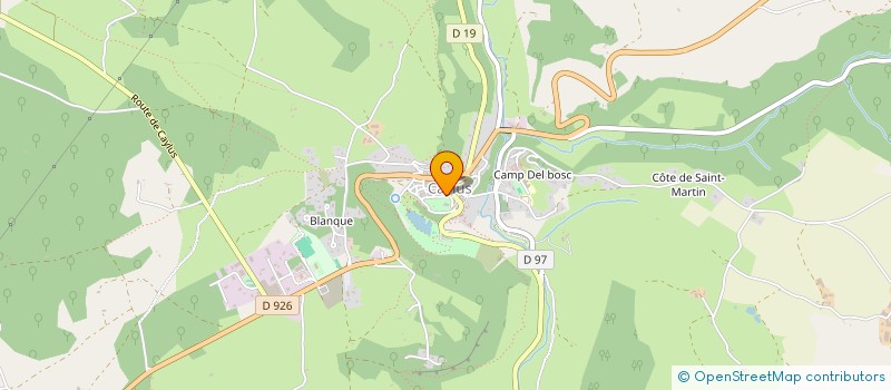 localisation de l'entreprise HISTOIRES DE BULLES à CAYLUS