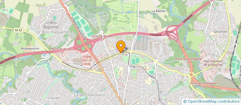 localisation de l'entreprise HISTOIRES DE SPORT à NANTES