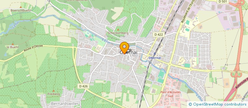 localisation de l'entreprise HISTOIRES DE VINS  OBERNAI