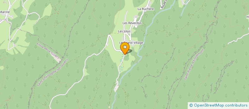 localisation de l'entreprise HISTOIRES EN FETES  SAINT-CHRISTOPHE-SUR-GUIERS