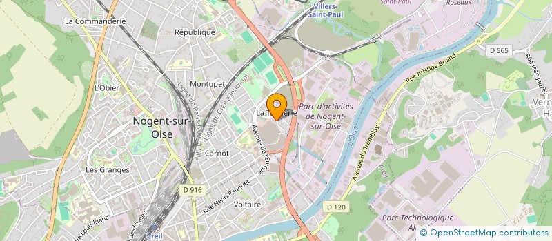 localisation de l'entreprise HIT RUDE  NOGENT-SUR-OISE