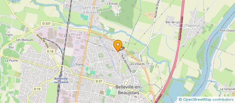 localisation de l'entreprise HIT3K MEDIA  BELLEVILLE-EN-BEAUJOLAIS