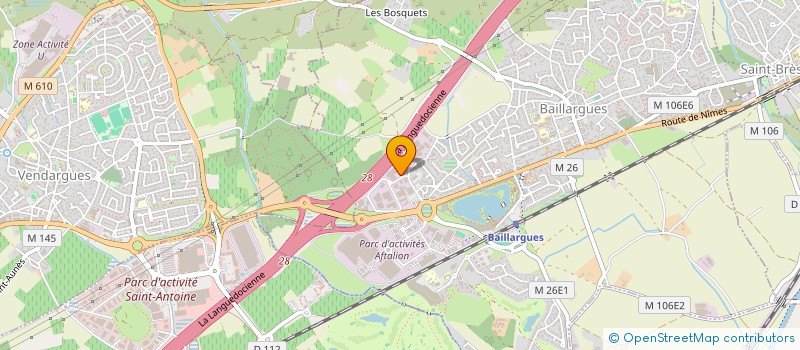 localisation de l'entreprise HITADIS à BAILLARGUES
