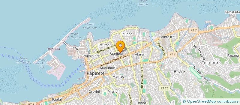 localisation de l'entreprise HITIA'A à PAPEETE