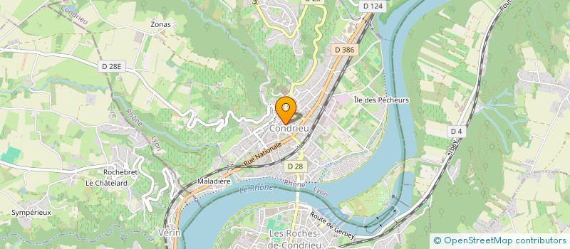 localisation de l'entreprise HITO FORMATION ENTREPRISES  CONDRIEU