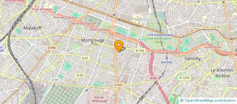 localisation de l'entreprise HITPART  MONTROUGE