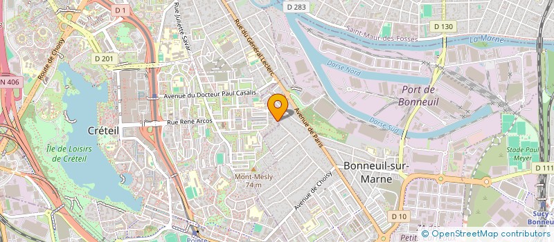 localisation de l'entreprise HITS & EVENTS à CRETEIL
