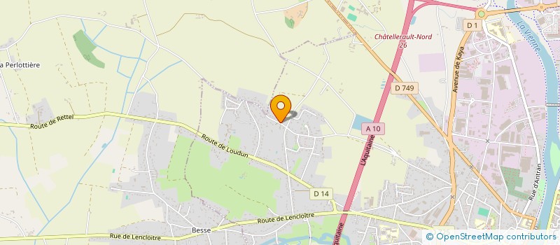 localisation de l'entreprise HITTA à CHATELLERAULT
