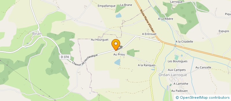 localisation de l'entreprise HITTON HOLDING  BIRAN