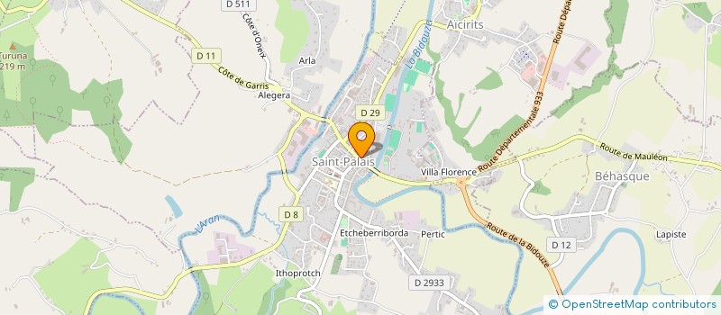 localisation de l'entreprise HITZALUNA  SAINT-PALAIS