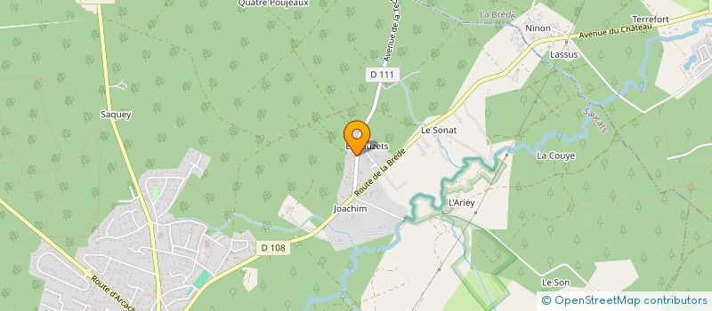 localisation de l'entreprise HIV  SAUCATS