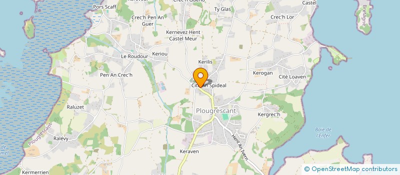 localisation de l'entreprise HIVANAS  PLOUGRESCANT