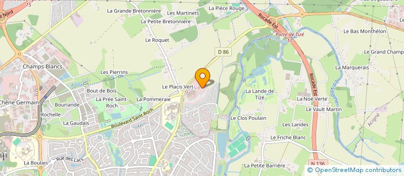 localisation de l'entreprise HIVE IMMO  THORIGNE-FOUILLARD