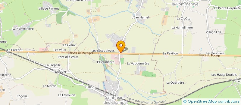 localisation de l'entreprise HIVER INVEST  SAINT-JEAN-DES-CHAMPS