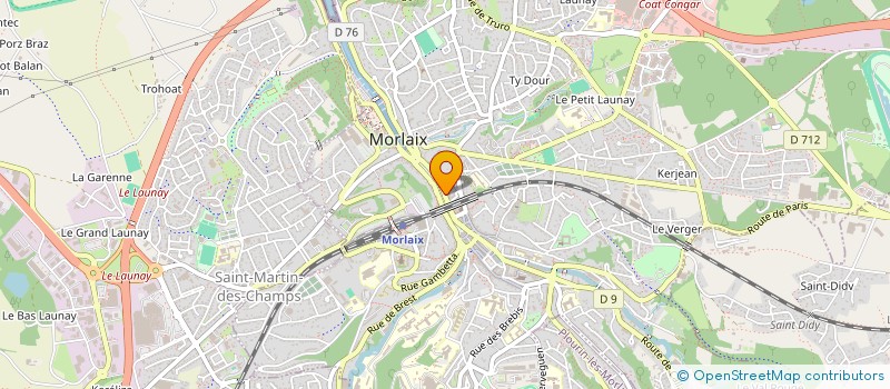 localisation de l'entreprise HIVER-J à MORLAIX