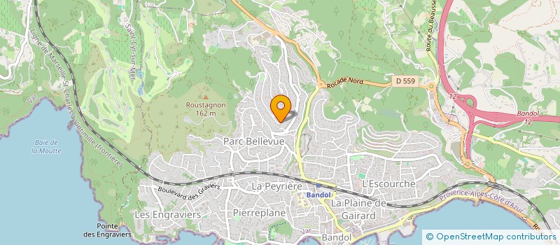 localisation de l'entreprise HIVET-LEVY  BANDOL