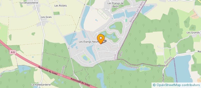 localisation de l'entreprise HIVETECH à BAZOCHES-SUR-LE-BETZ