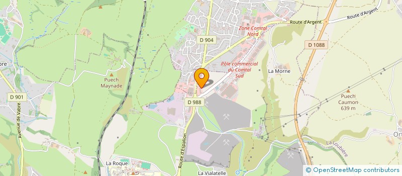 localisation de l'entreprise HIVING  ONET LE CHATEAU