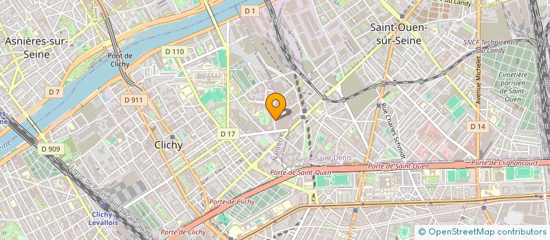 localisation de l'entreprise HIVING FOOD à CLICHY